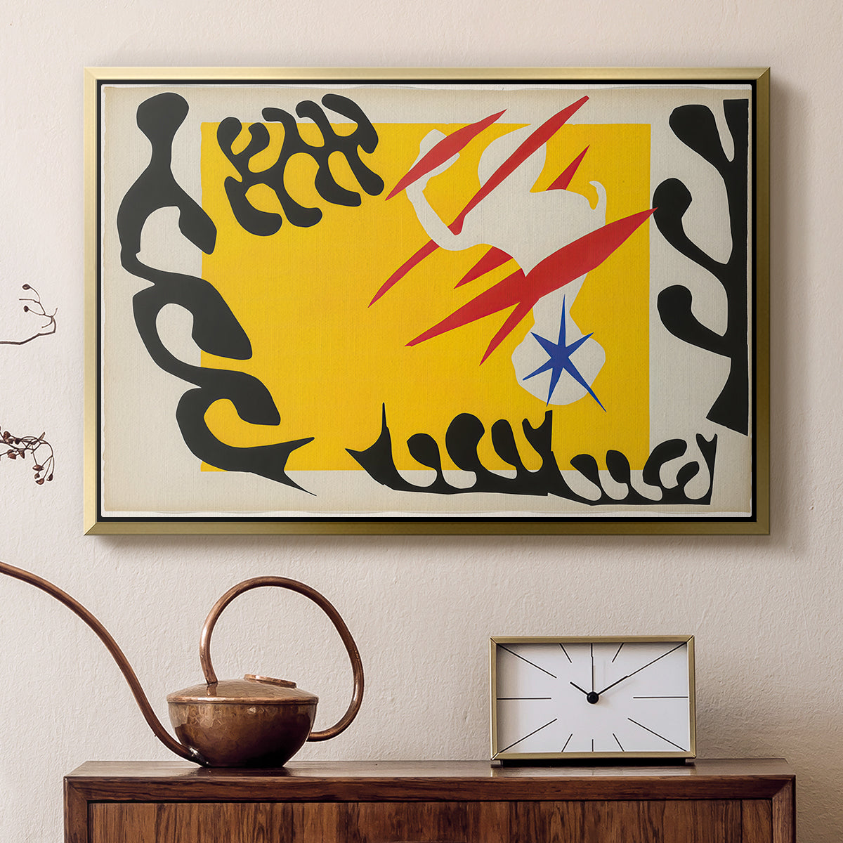 The Nightmare of the White Elephant, from Jazz, 1947 - Floater Framed Canvas Print