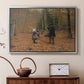The Woodman and his Children, 1886 - Floater Framed Canvas Print