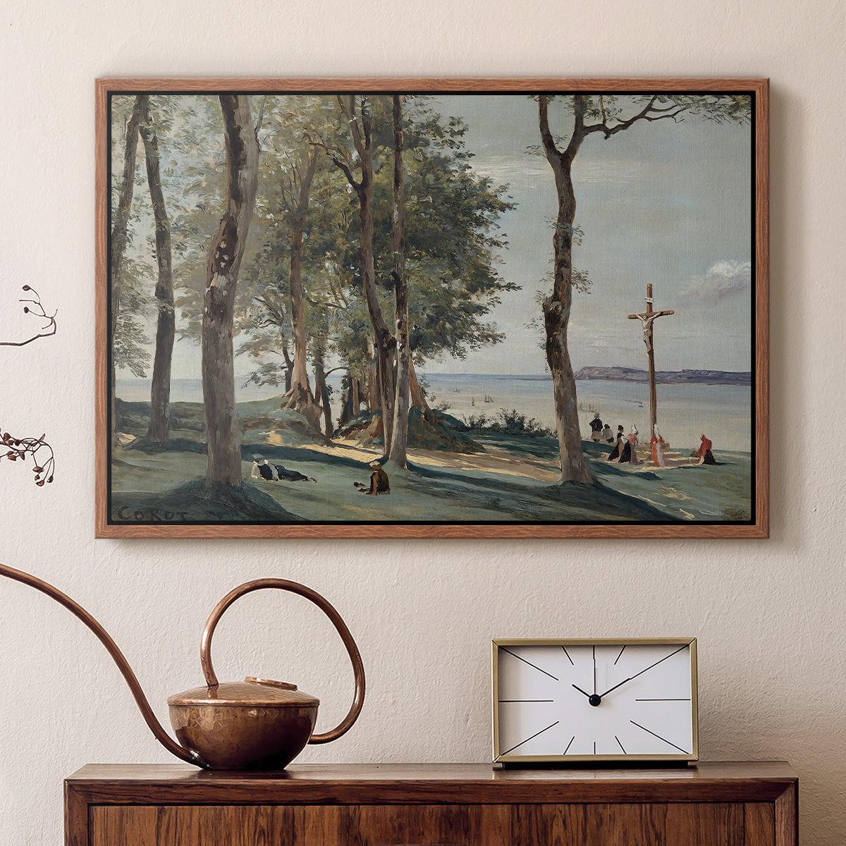 A Calvary on the Cote de Grace, c. 1829 - Floater Framed Canvas Print