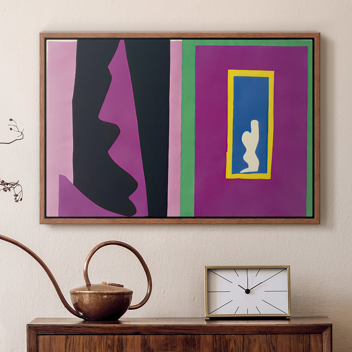 Destiny (Le destin), from Jazz, 1947 - Floater Framed Canvas Print