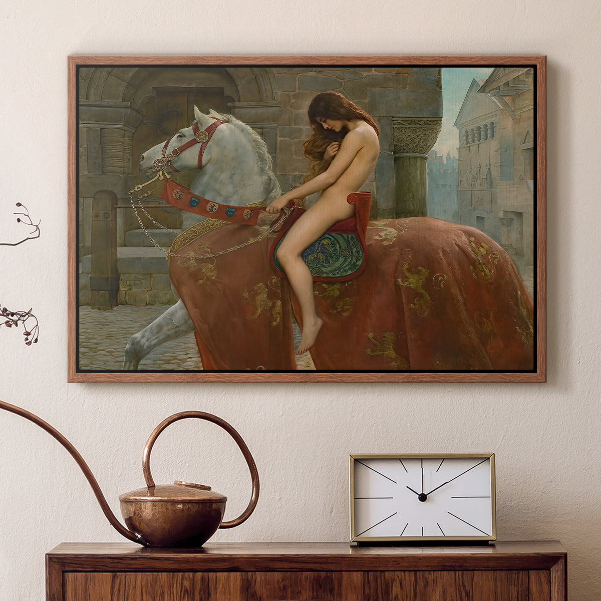 Lady Godiva, 1898 - Floater Framed Canvas Print