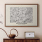 Fleurs, 1866 (Morris Inspired) - Floater Framed Canvas Print