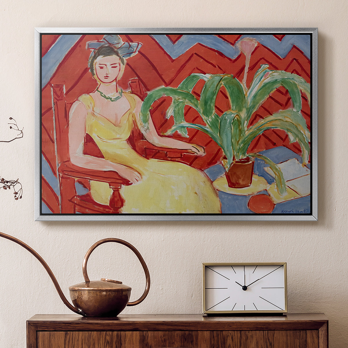 Michaella, 1943 - Floater Framed Canvas Print