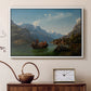 Bridal Procession on the Hardangerfjord, 1848 - Floater Framed Canvas Print