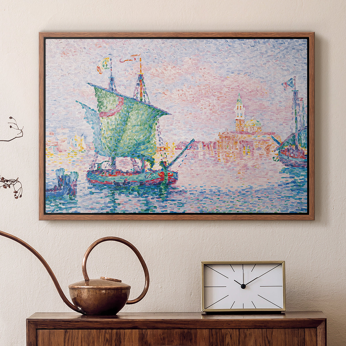 Venice, the Pink Cloud, 1909 - Floater Framed Canvas Print