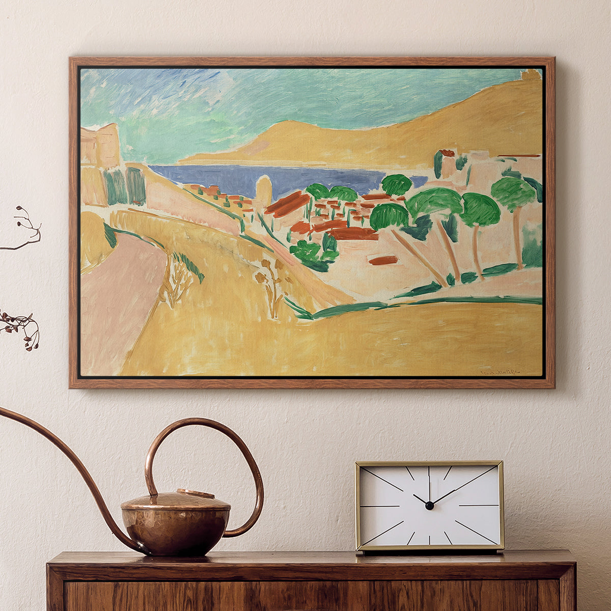 Collioure in August, c. 1911 - Floater Framed Canvas Print