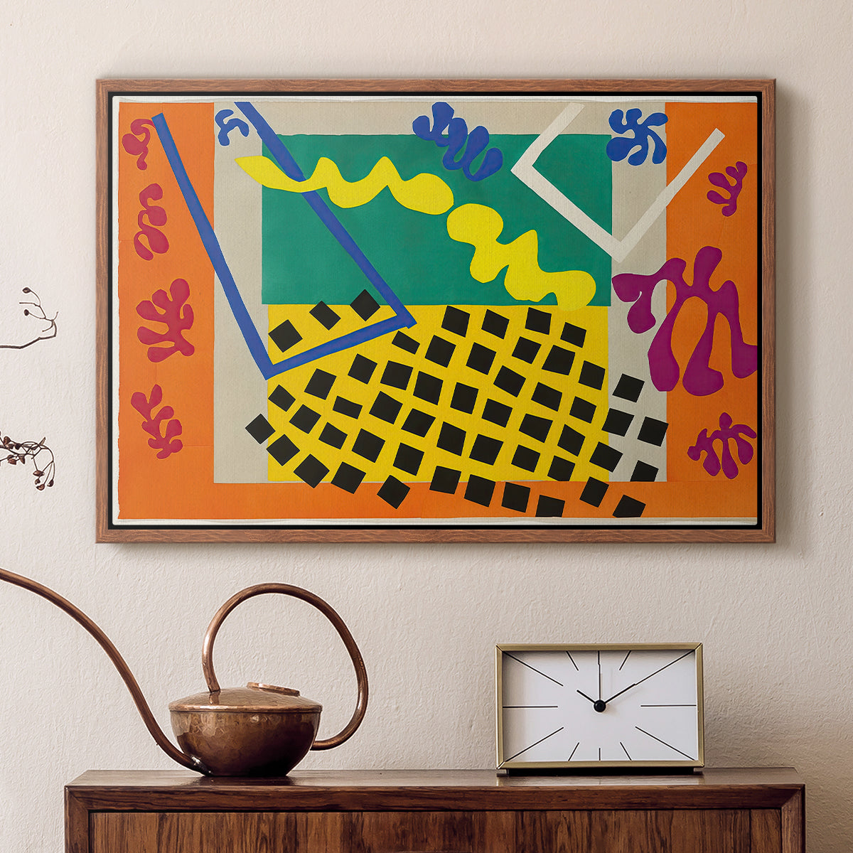 The Codomas (Les codomas), from Jazz, 1947 - Floater Framed Canvas Print