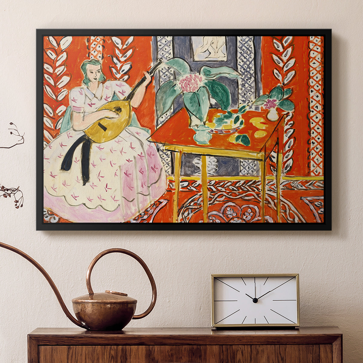 The Lute (Le luth), 1943 - Floater Framed Canvas Print