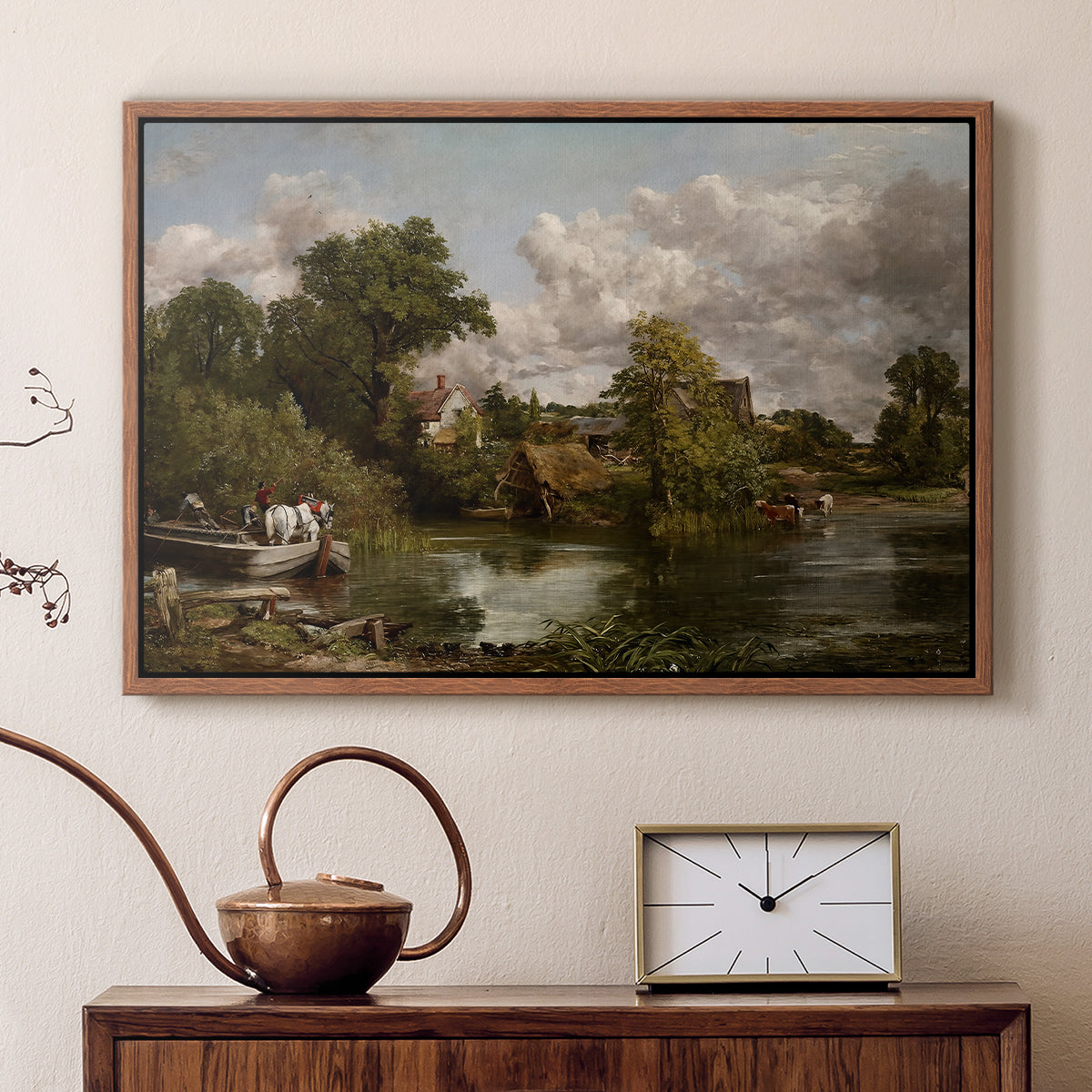 The White Horse, 1819 - Floater Framed Canvas Print