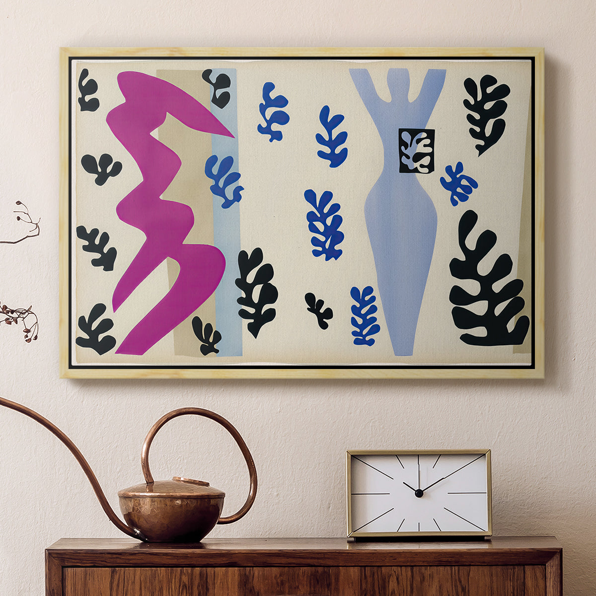 The Knife Thrower (Le lanceur de couteaux), from Jazz, 1947 - Floater Framed Canvas Print