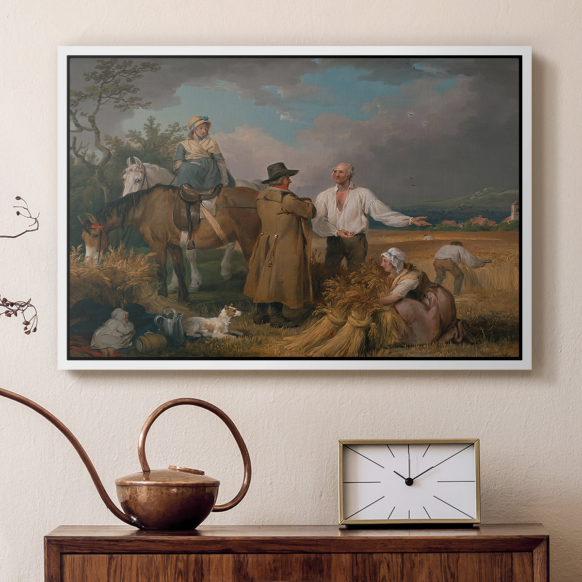 The Reapers, 1800 - Floater Framed Canvas Print