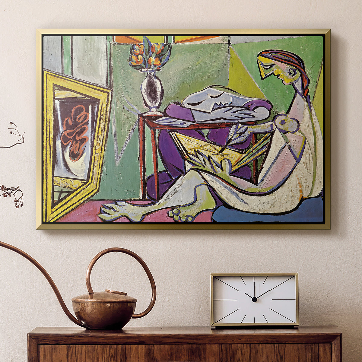 The Muse, 1935 - Floater Framed Canvas Print