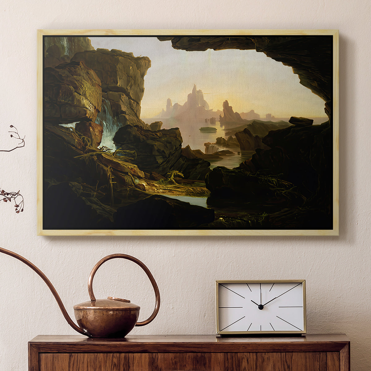 The Subsiding of the Waters of the Deluge, 1829 - Floater Framed Canvas Print