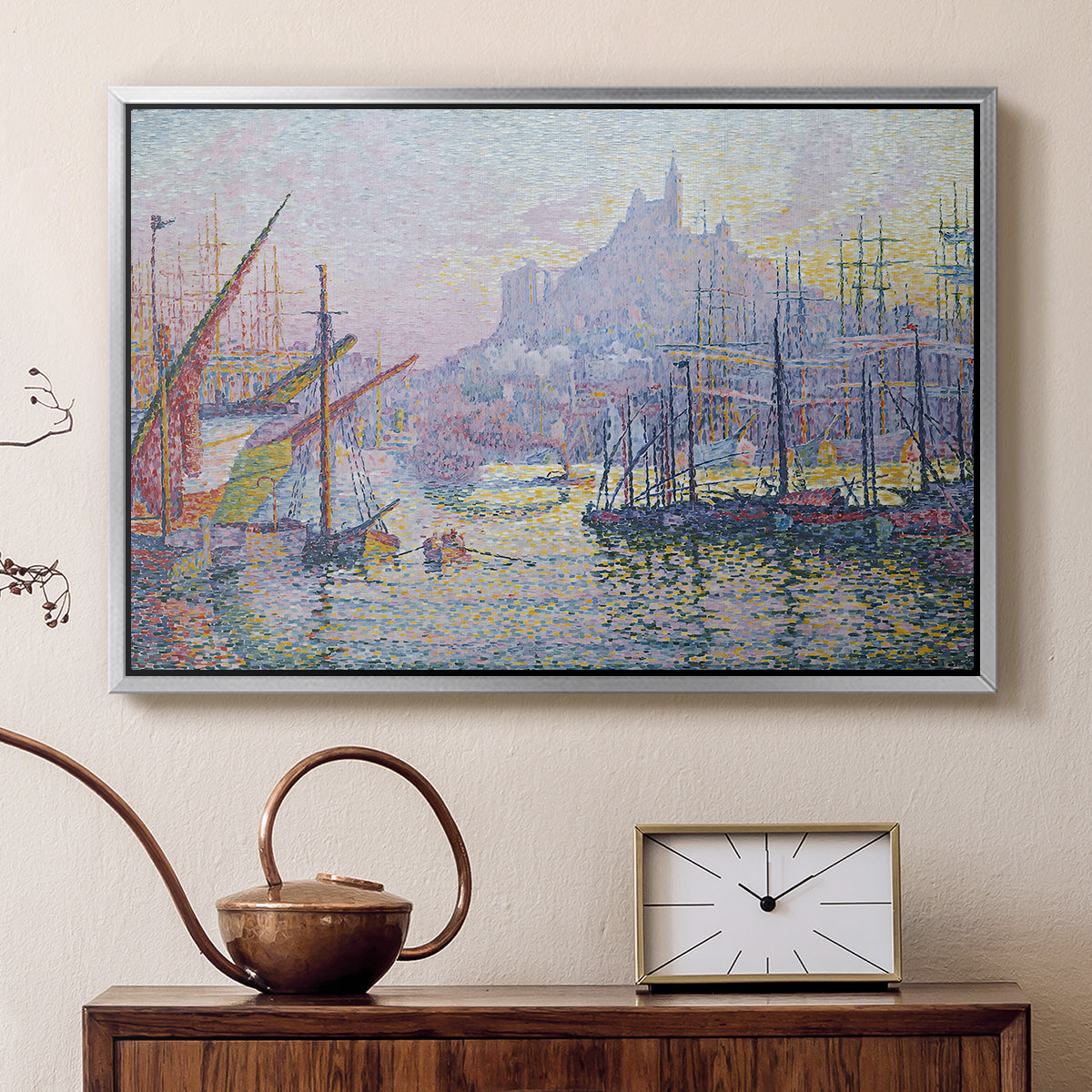 The Port of Marseille, 1905 - Floater Framed Canvas Print
