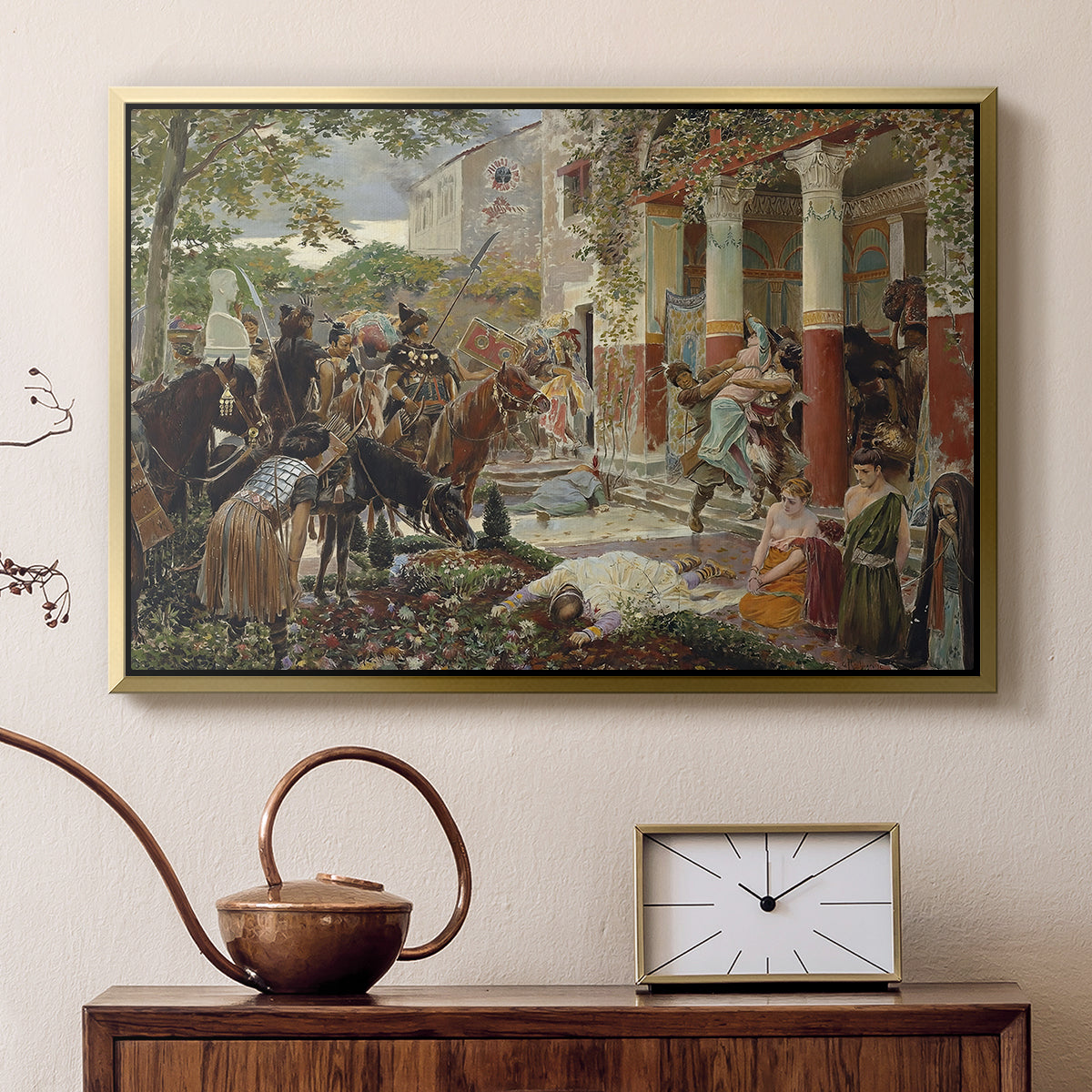 Onslaught of the Tartars, c. 1938 - Floater Framed Canvas Print