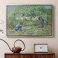First Steps after Millet, 1890 - Floater Framed Canvas Print