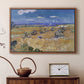 Wheat Field with Reaper, Auvers, 1888 - Floater Framed Canvas Print