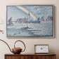 Entrance to the Port of Honfleur, 1899 - Floater Framed Canvas Print