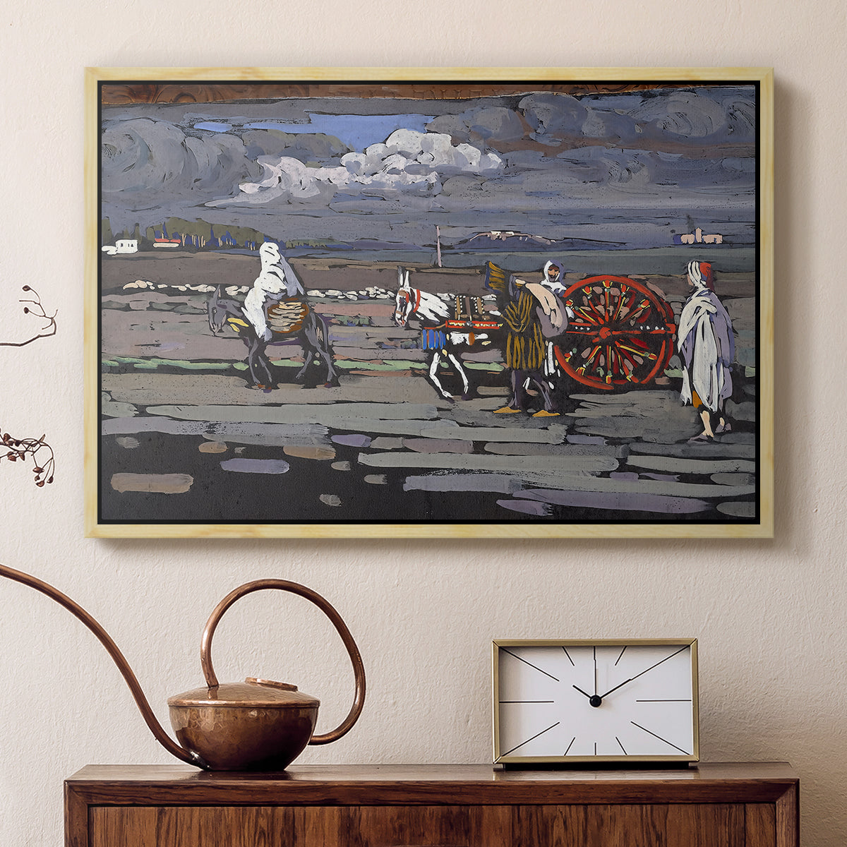 Country Road (Landstrasse), 1905 - Floater Framed Canvas Print