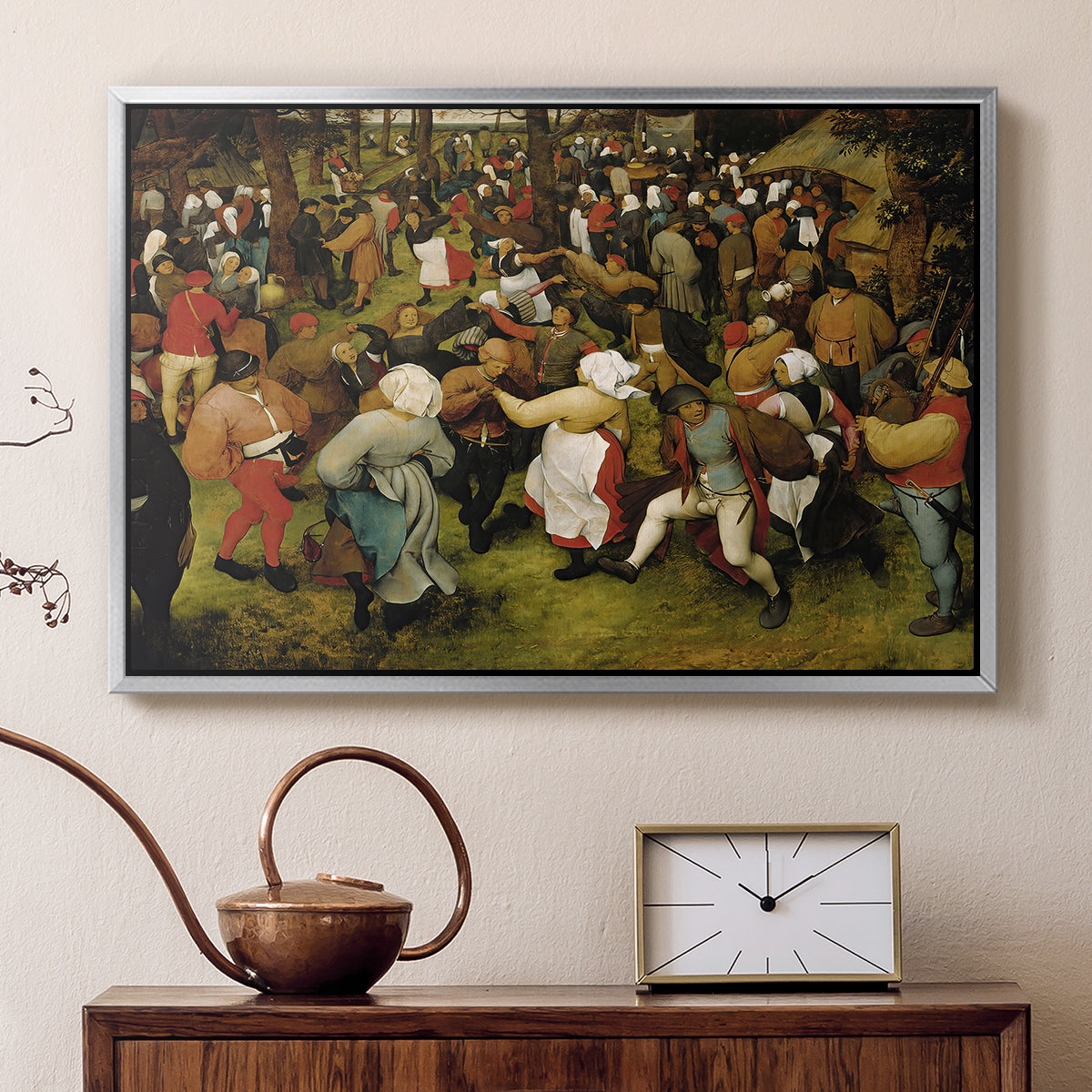 The Wedding Dance, c. 1566 - Floater Framed Canvas Print