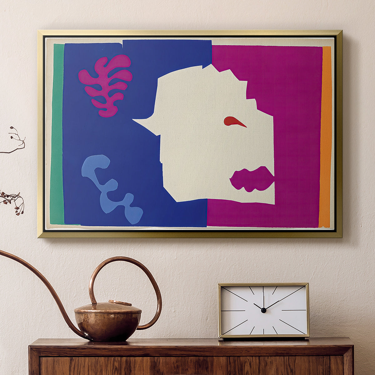 The Wolf (Le loup), from Jazz, 1947 - Floater Framed Canvas Print