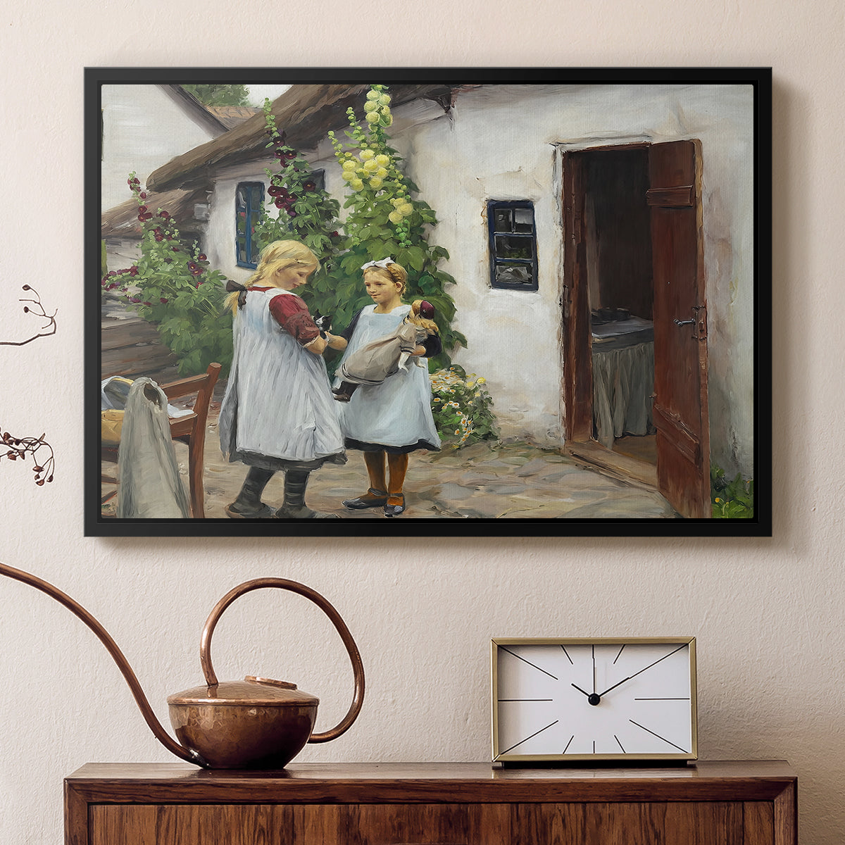 Have You Seen My Kitten?, 1914 - Floater Framed Canvas Print