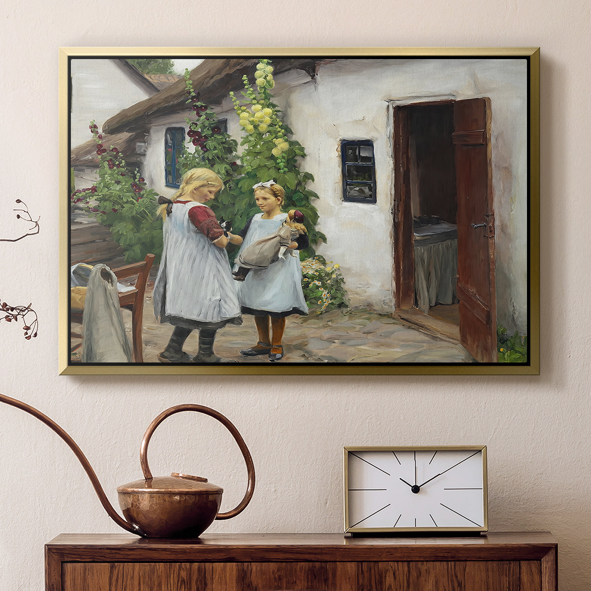 Have You Seen My Kitten?, 1914 - Floater Framed Canvas Print