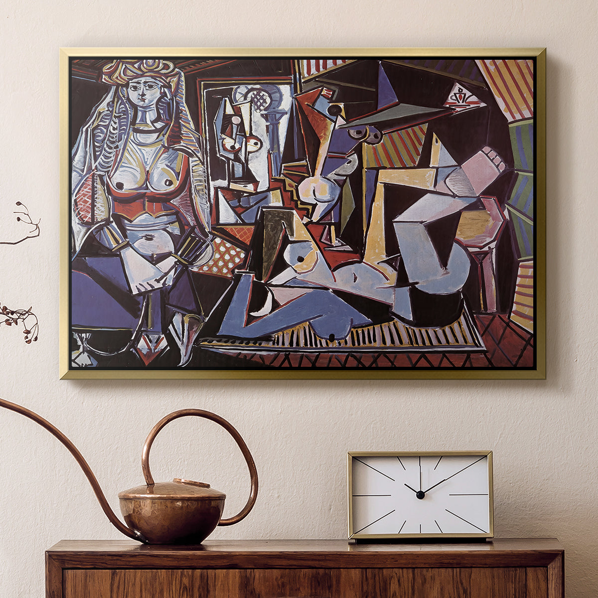 Women of Algiers (Version O), 1955 - Floater Framed Canvas Print