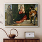 Madonna and Child with Saints Anthony of Padua and Roch, c. 1510 - Floater Framed Canvas Print