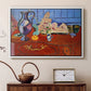 Still Life with a Pewter Jug and Pink Statuette, 1910 - Floater Framed Canvas Print