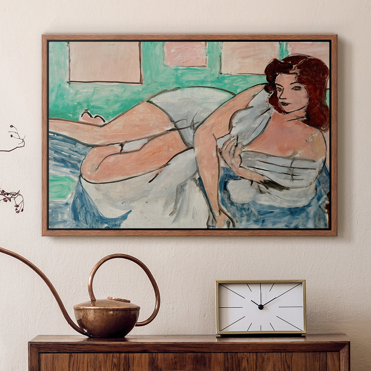 Nude in a Bathrobe (Nu au peignoir), 1941 - Floater Framed Canvas Print