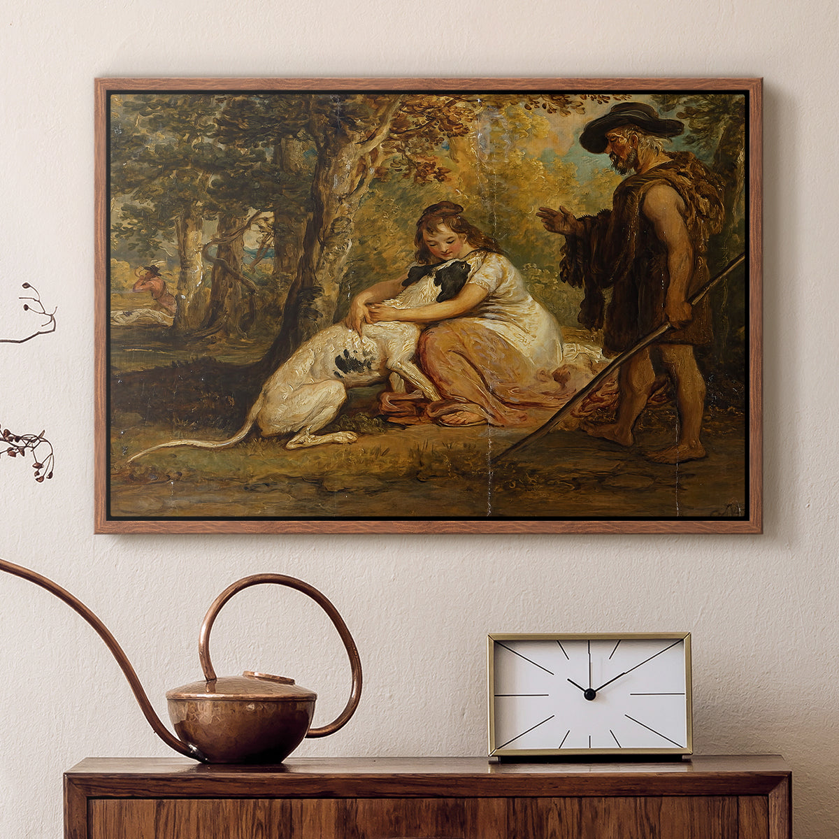 Measure for Measure, or The Biter Bit, 1840 - Floater Framed Canvas Print