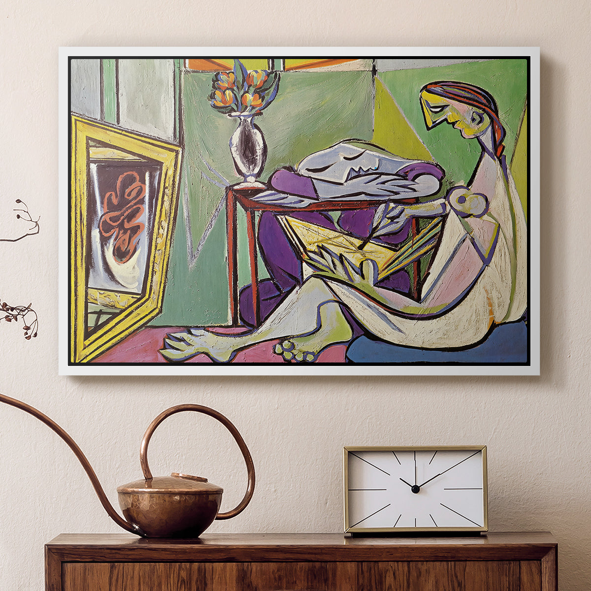 The Muse, 1935 - Floater Framed Canvas Print