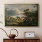Young Peasant Couple Resting in the Field, 1829 - Floater Framed Canvas Print