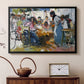 Net Menders in Valencia, 1909 - Floater Framed Canvas Print
