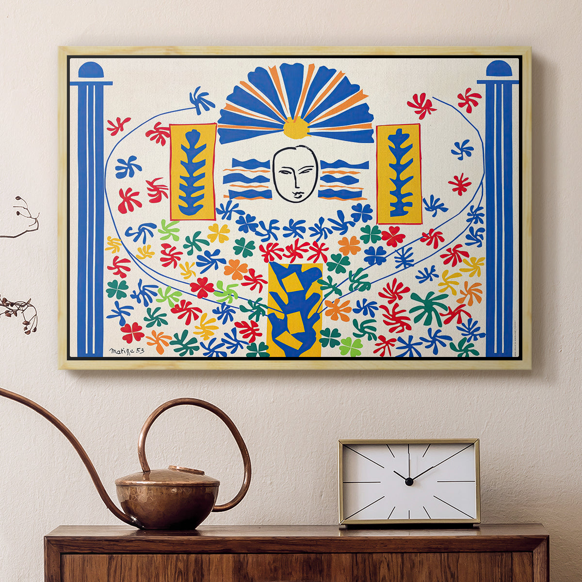 Apollo (Apollon), 1953 - Floater Framed Canvas Print