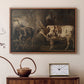Portraits of Two Extraordinary Oxen, Property of the Earl of Powis, 1814 - Floater Framed Canvas Print