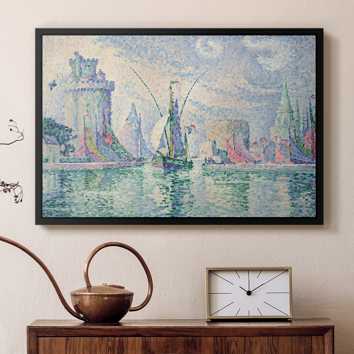 The Green Towers (Les tours vertes, la Rochelle), 1913 - Floater Framed Canvas Print