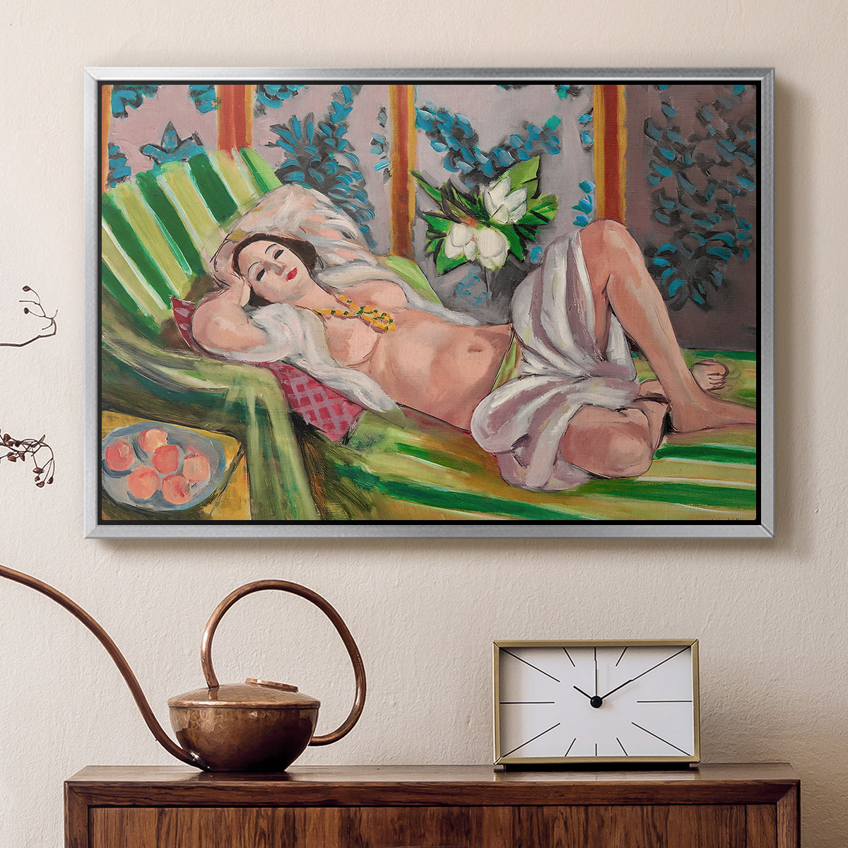 Odalisque Couchée Aux Magnolias, c. 1923 - Floater Framed Canvas Print