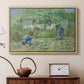 First Steps after Millet, 1890 - Floater Framed Canvas Print