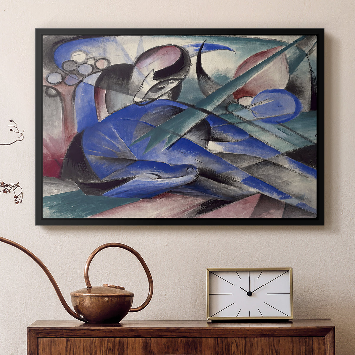 Dreaming Horse, 1913 - Floater Framed Canvas Print