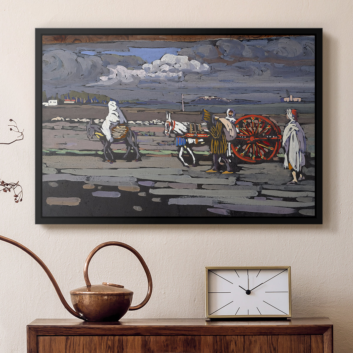 Country Road (Landstrasse), 1905 - Floater Framed Canvas Print