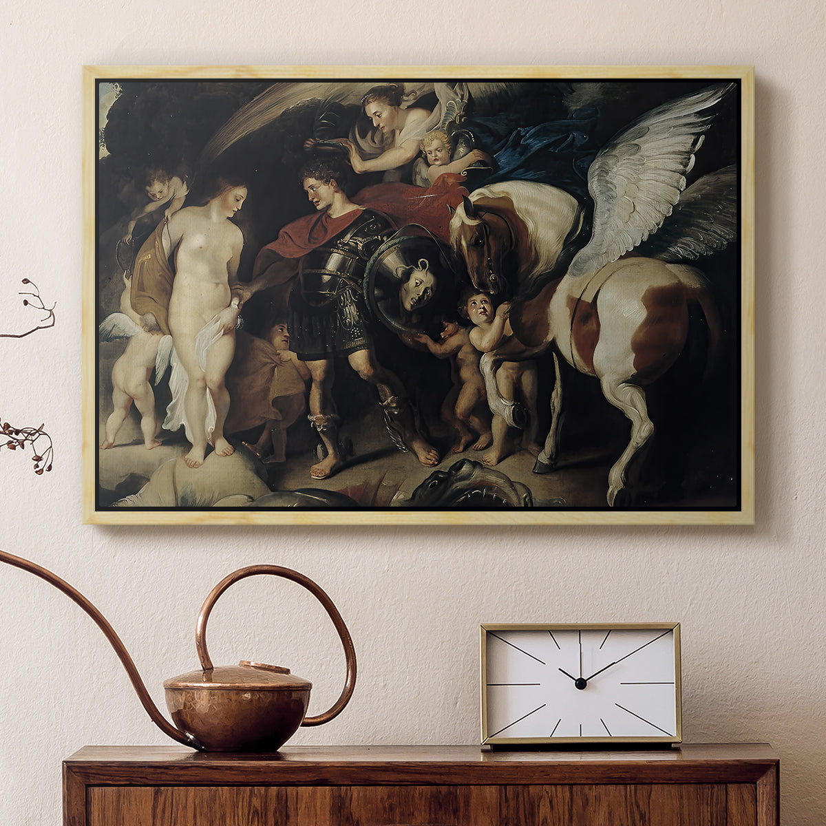 Perseus and Andromeda, c. 1620 - Floater Framed Canvas Print