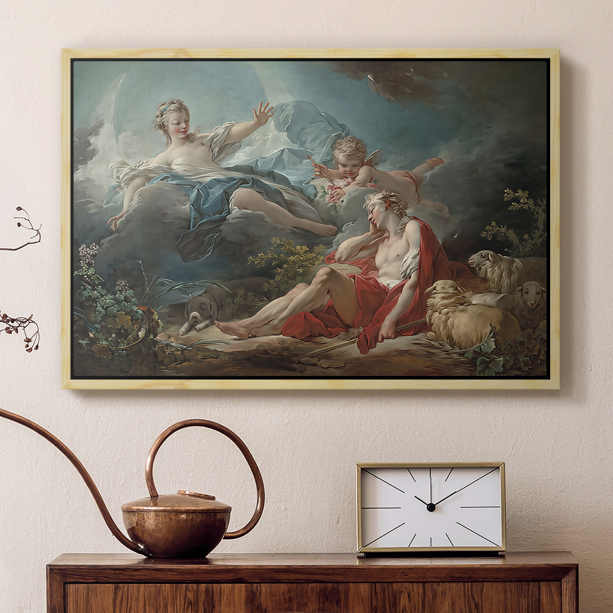 Diana and Endymion, c. 1753-1756 - Floater Framed Canvas Print