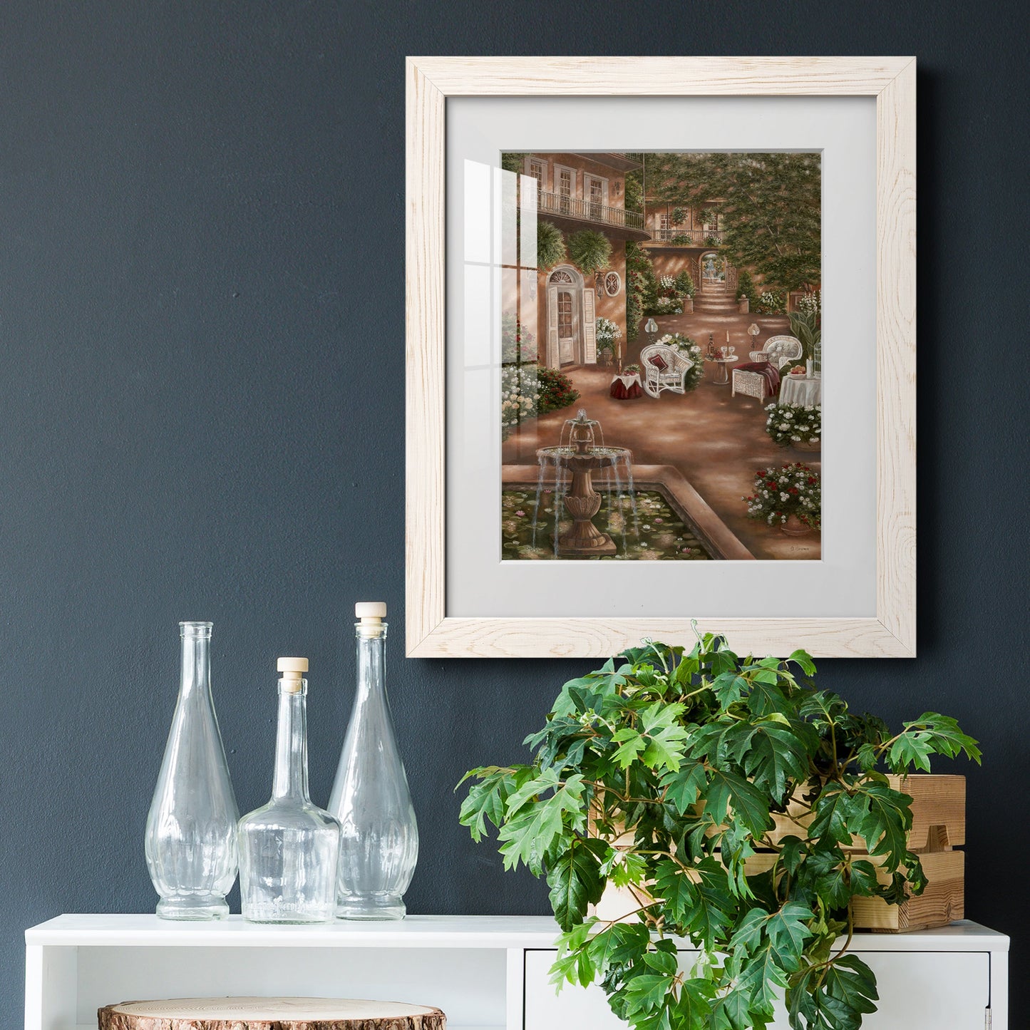 Evening Cocktails I - Premium Framed Print - Distressed Barnwood Frame - Ready to Hang