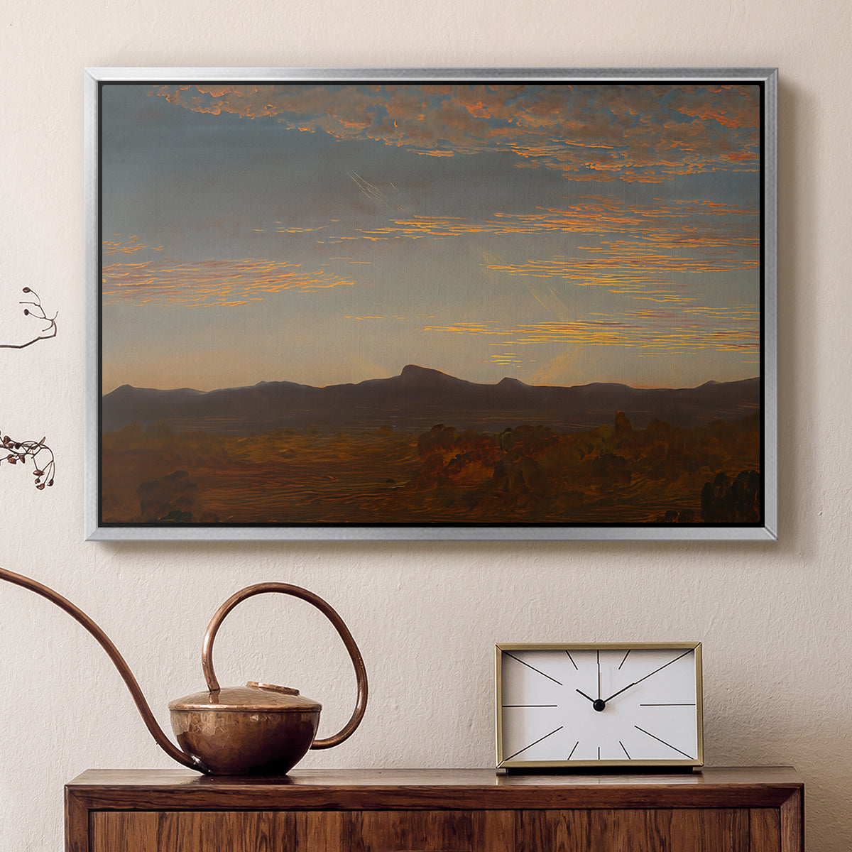 Study for "Catskill Creek", c. 1844-1845 - Floater Framed Canvas Print