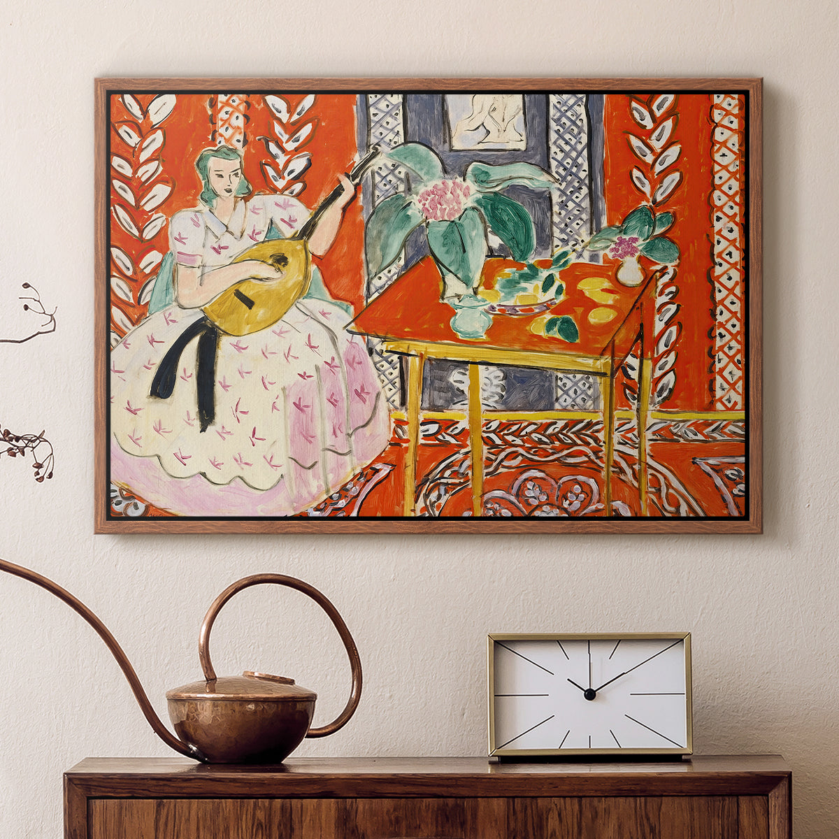 The Lute (Le luth), 1943 - Floater Framed Canvas Print