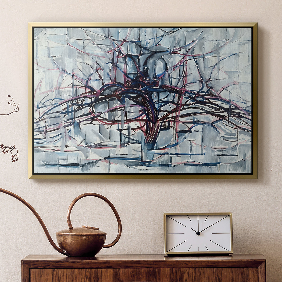 Horizontal Tree, 1912 - Floater Framed Canvas Print