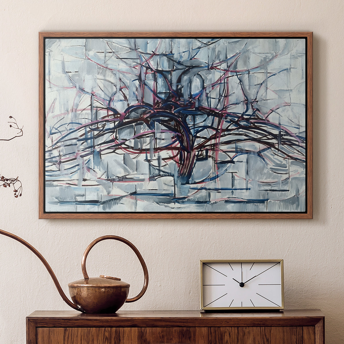 Horizontal Tree, 1912 - Floater Framed Canvas Print