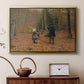 The Woodman and his Children, 1886 - Floater Framed Canvas Print